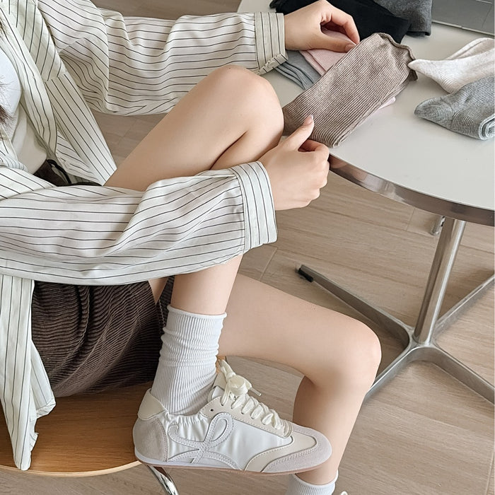 Wholesale Curled edge socks, mid tube socks, long tube socks, stacked socks