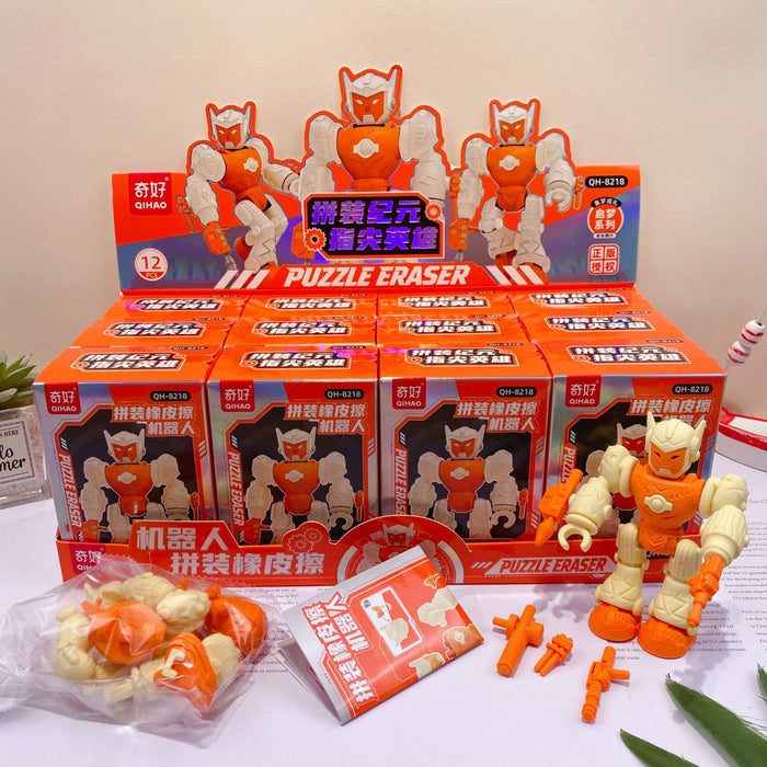 Wholesale 12pcs/box Decorative Rubber Eraser Amusement Park Cartoon Student Stationery