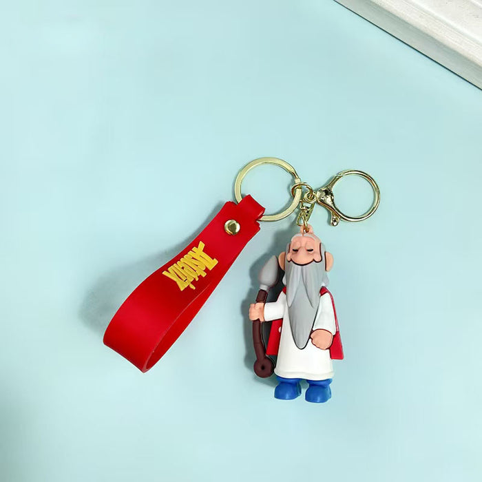 Wholesale Cute cartoon character keychain made of PVC material