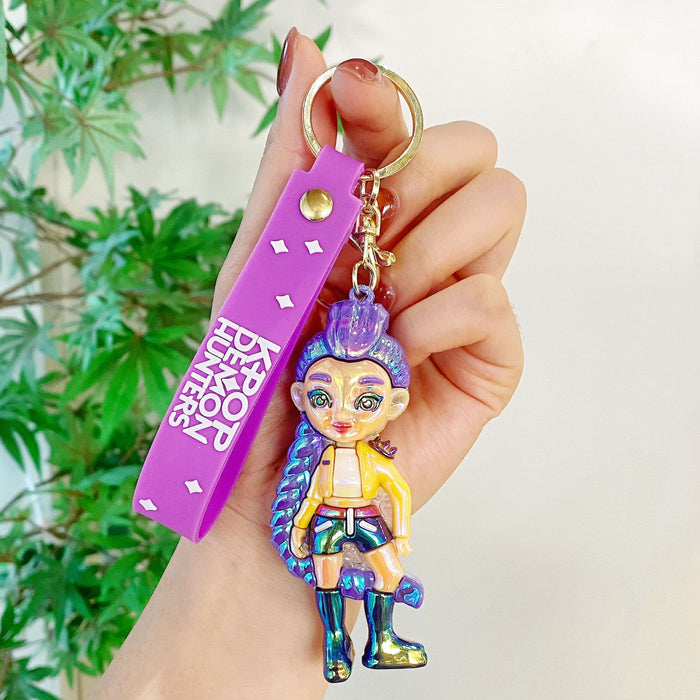 Wholesale Electroplated K-POP keychain pendant