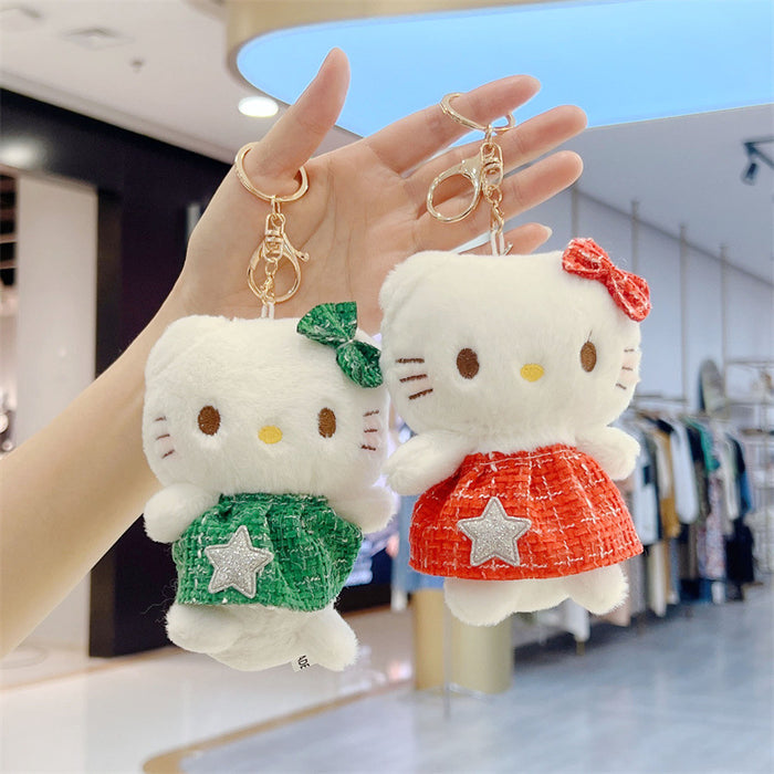Wholesale  Plush Small Pendant Bag Keychain Bouquet Doll