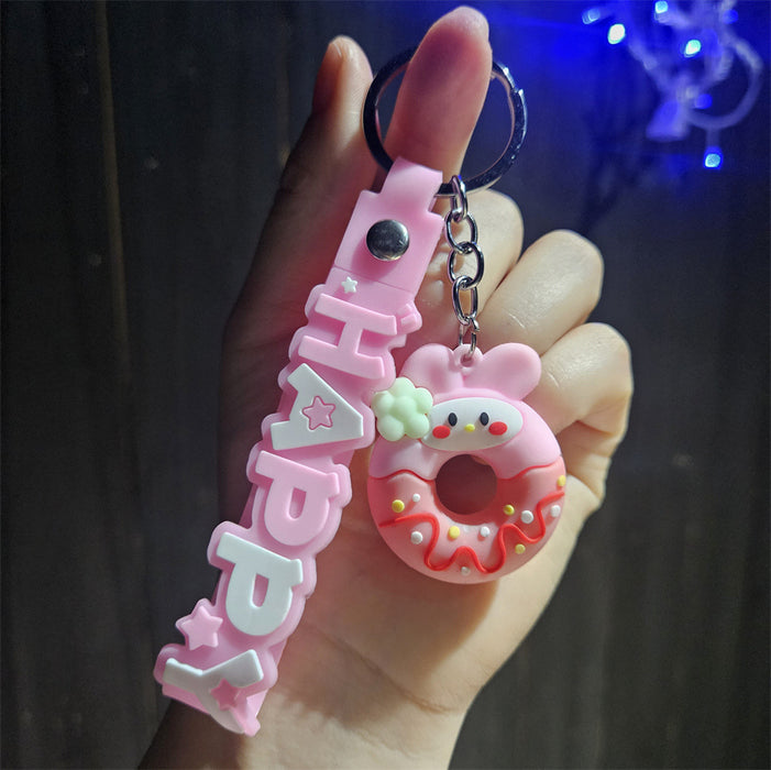 Wholesale  keychain pvc car key chain cute bag pendant ornaments