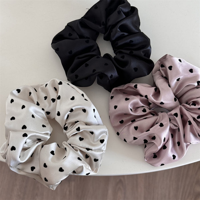 Wholesale Point Satin Large Hair Ring Hair Rope Ball Hair Accessories New Style