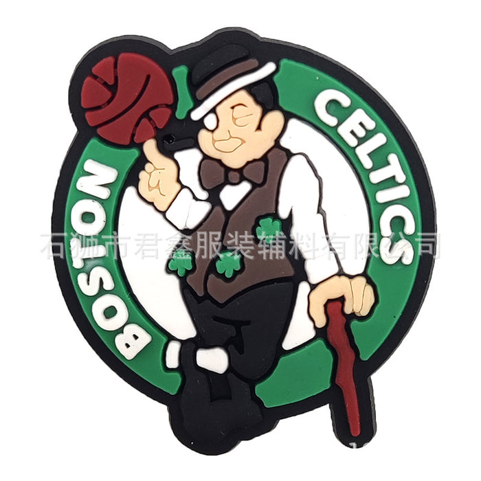 Wholesale 50pcs Basketball Teams  Basketball Shoes Charms