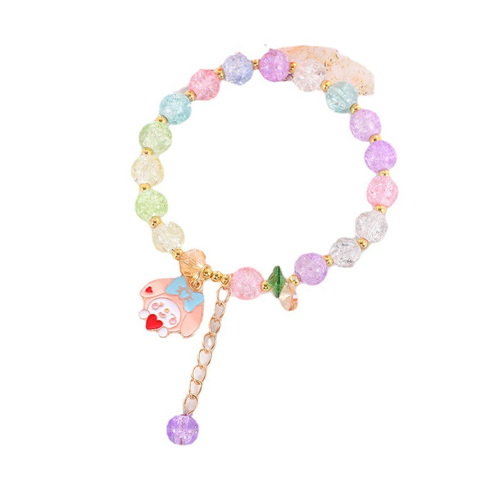 Wholesale Children' s popcorn bracelet beaded bracelet crystal cute cartoon