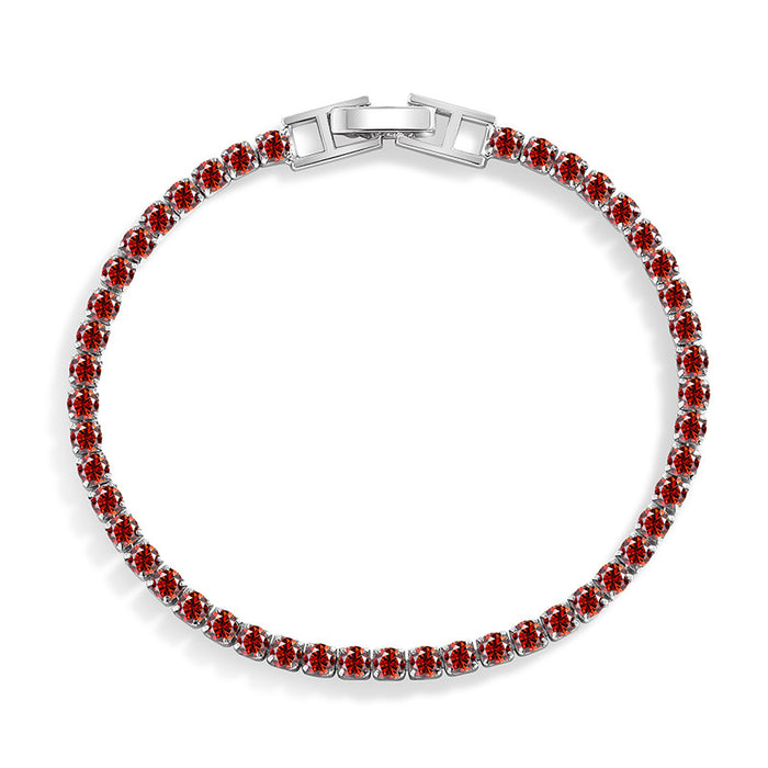 Wholesale Diamond-Set Contion Tennis Bracelet - Stylish Cubic Zirconia Cuff for Women - Boutique Resale