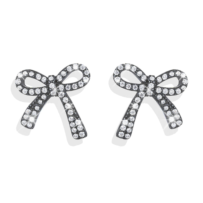 Wholesale Alloy Simple Diamond Bow Earrings JDC-ES-MYY006
