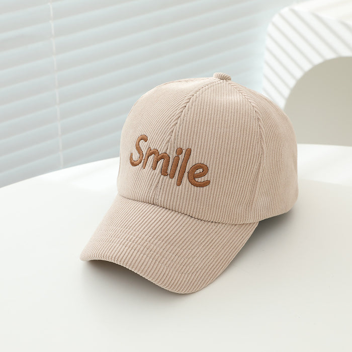 Wholesale Kids Baseball Cap English Letter Fleece Lined Autumn Casual Unisex Chic Outdoor Hat