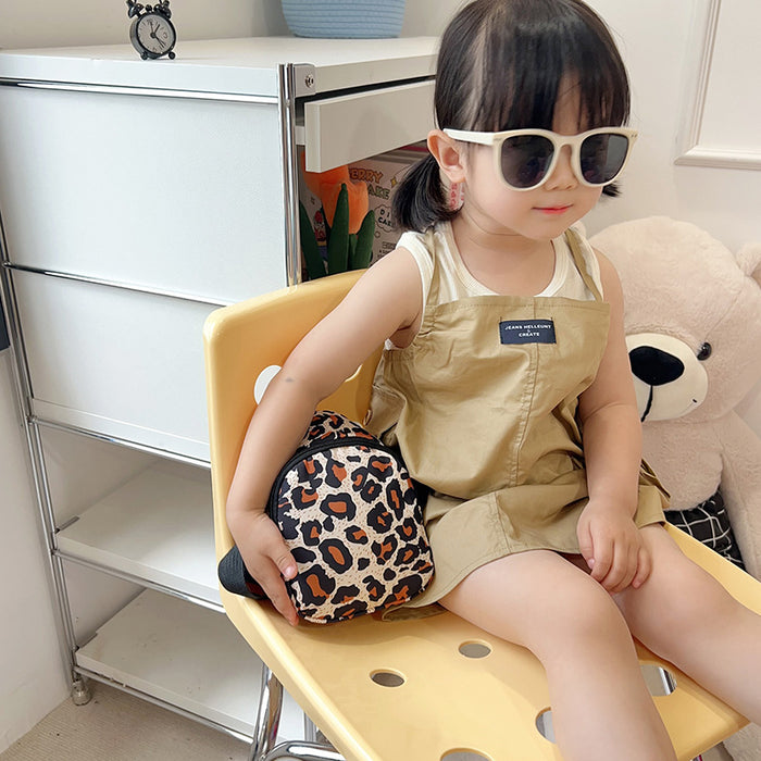 Wholesale Cute children' s stylish leopard print casual shoulder bag