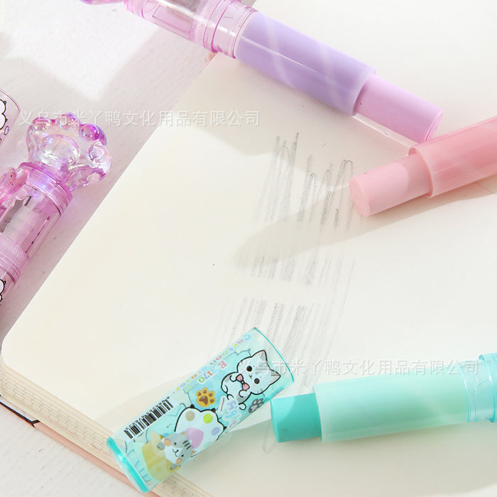 Wholesale Glowing Crystal Cat Claw Eraser