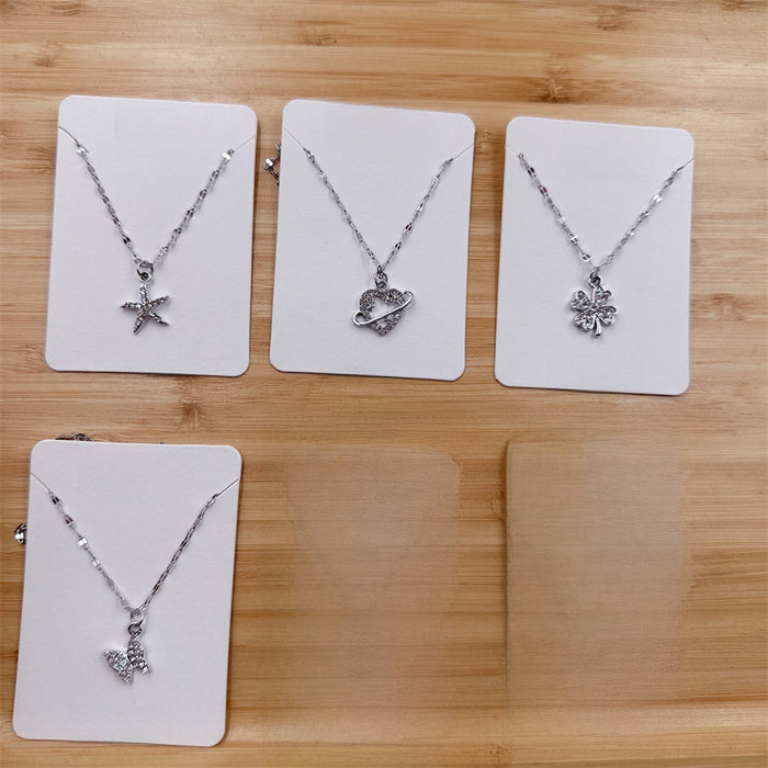 Wholesale Diamond pendant collarbone chain necklace