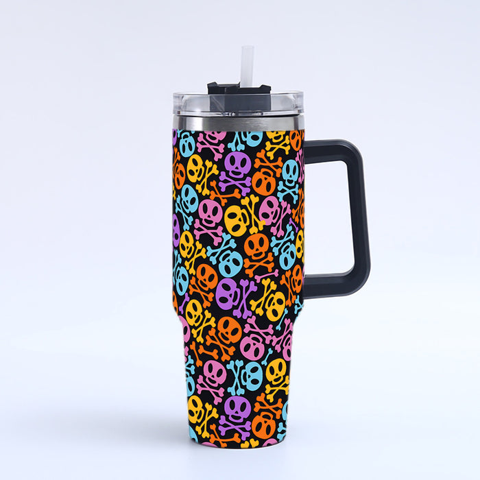 Wholesale Seasonal 3D Printed Handle Stainless Steel Tumbler 40oz Decorative Resale Accessory MOQ≥2