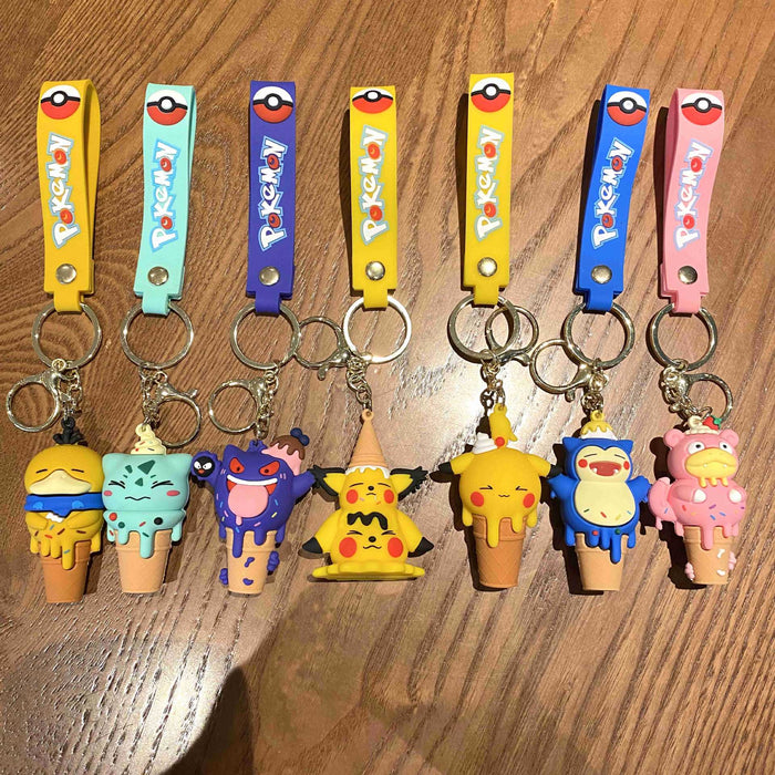 Wholesale Cartoon Doll Silicone Keychain JDC-KC-MingT258