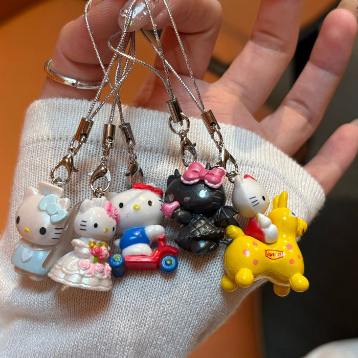Wholesale Bouncing Horse Cat Keychain Charm