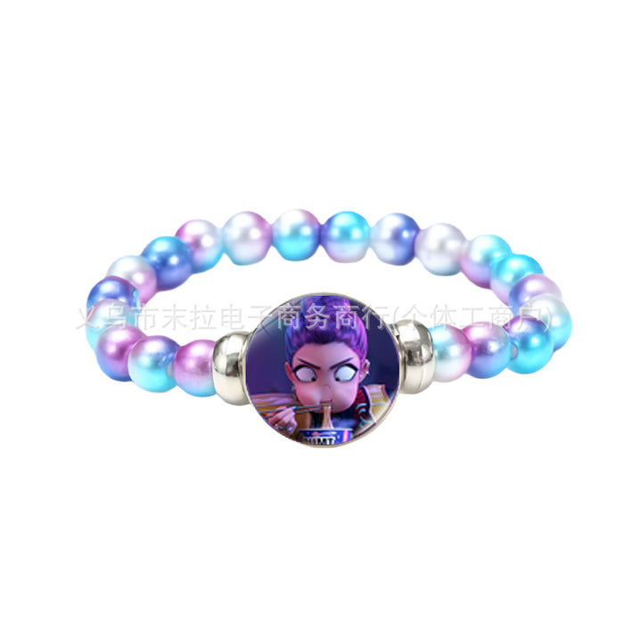 Wholesale K-Pop Cartoon Anime Colorful Beaded Bracelet