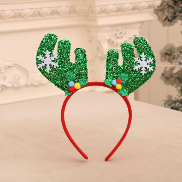 Wholesale Cartoon Christmas head buckle head hoop Christmas decorations party gifts Christmas antlers