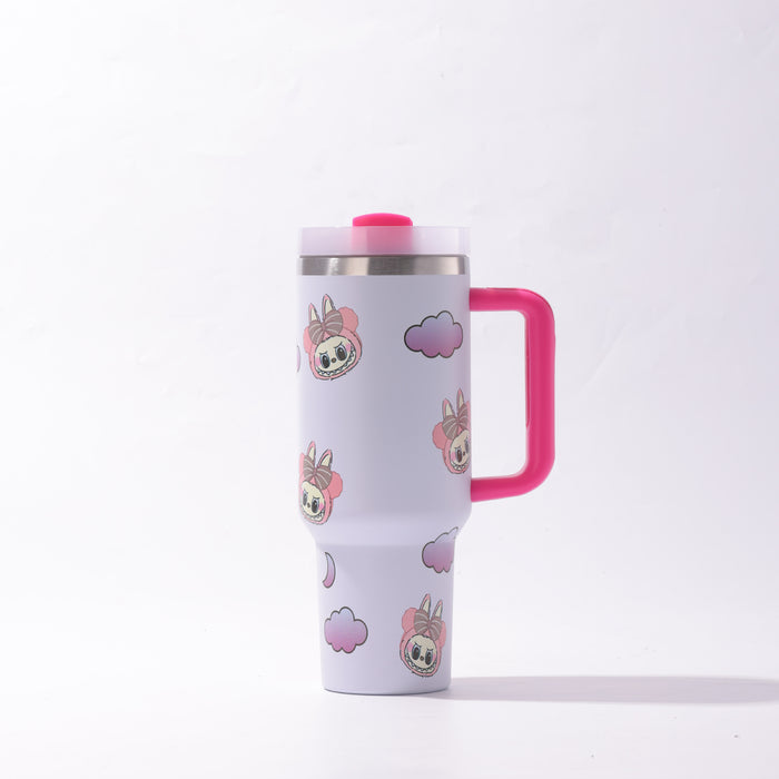 Wholesale 40oz Stainless Steel Tumbler with Handle and Straw Chic Drinkware MOQ≥2