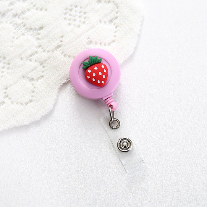 Wholesale Cute Resin Decorative Round Easy Pull Keychain JDC-KC-GangSheng001