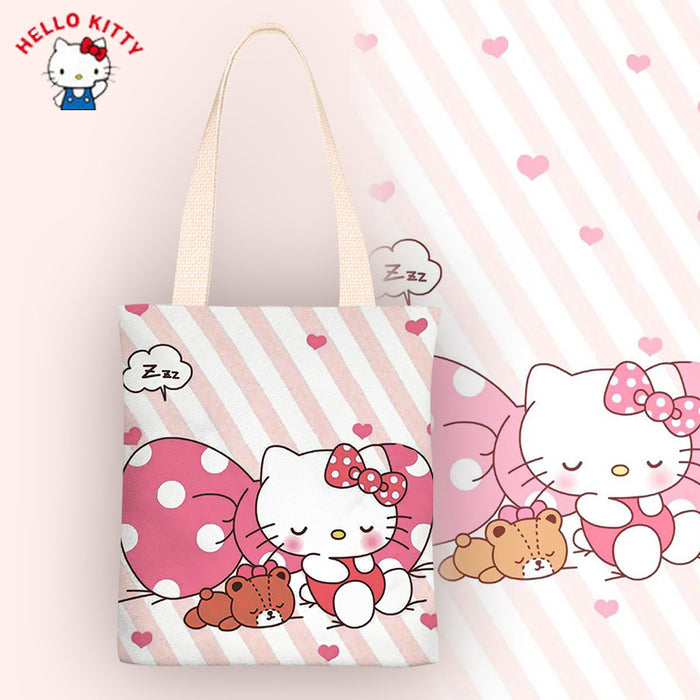 Wholesale Cartoon canvas shoulder bags in various colors