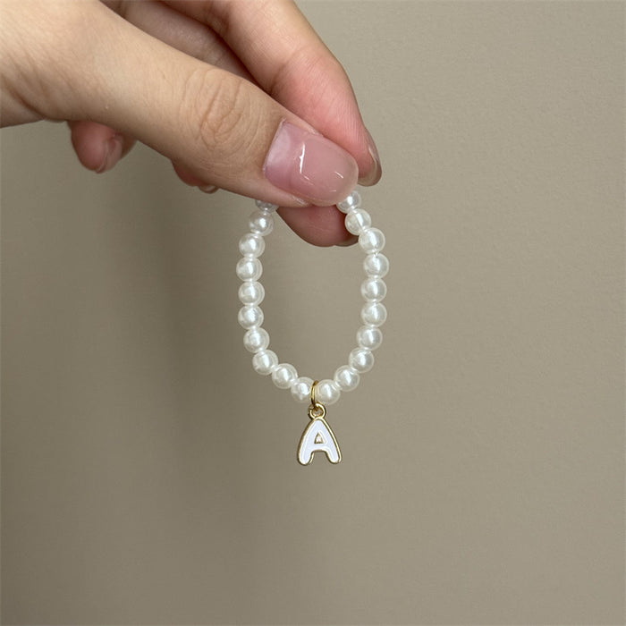 Wholesale Mini blind box pendant letter pearl necklace accessories doll clothes
