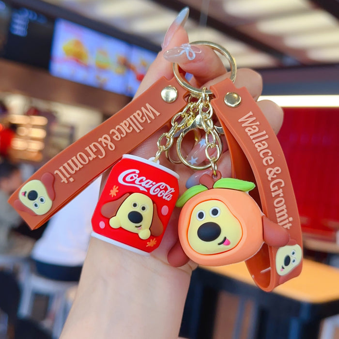 Wholesale Colorful PVC cute cartoon keychains