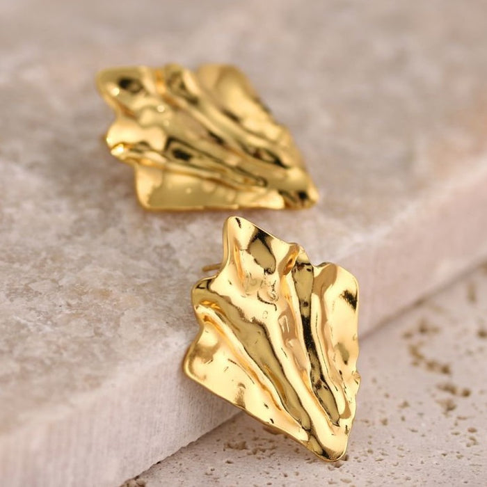 Wholesale Stainless Steel Geometric Oil-pressure Earrings