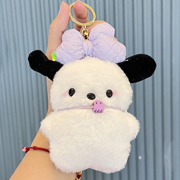 Wholesale  Plush Keychain Doll Bag Charm Cute Cartoon Keychain