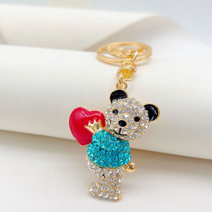 Wholesale Hug Love Bear Zinc Alloy Keychain JDC-KC-ZhanLun010