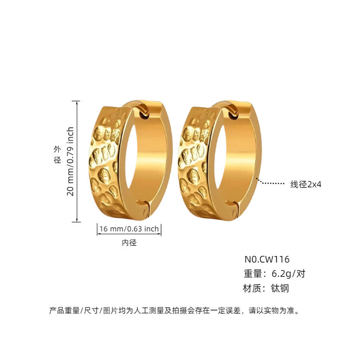 Wholesale Geometric Titanium Steel Earrings