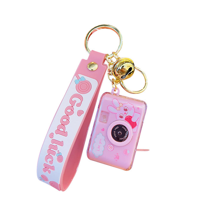 Wholesale Acrylic Luminous Camera Creative Keychain JDC-KC-KuM020