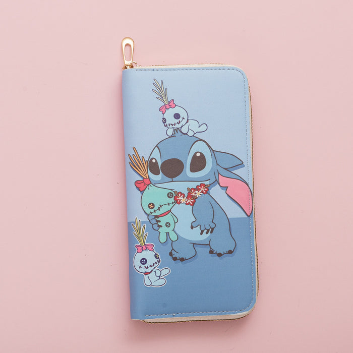 Wholesale New Fashion Long Wallet Zipper Printed Cartoon Wallet Zero Wallet