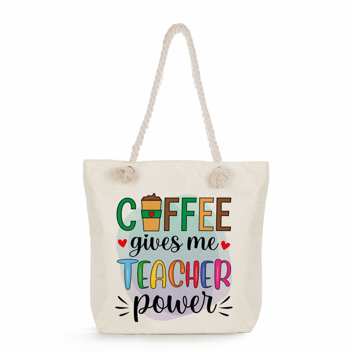 Wholesale Teacher's Day Printing Portable Storage Beach Bag Shoulder Bag JDC-SD-AnKe003