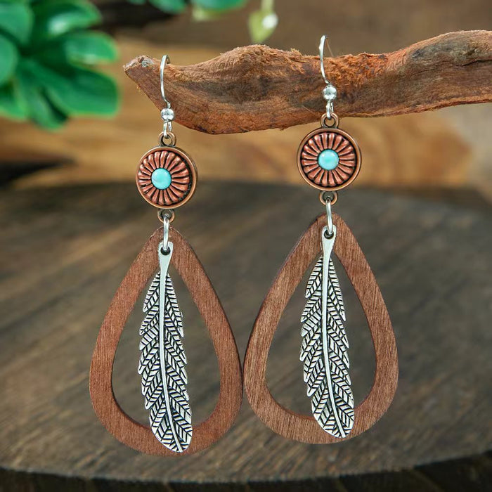 Wholesale Bohemian Vintage Drop Alloy Earrings Women' s Fashion Jewelry Accessory MOQ≥2