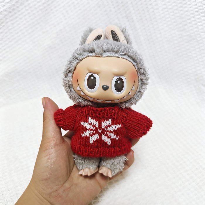 Wholesale Christmas PVC plush doll clothing keychain button sweater clothing accessories