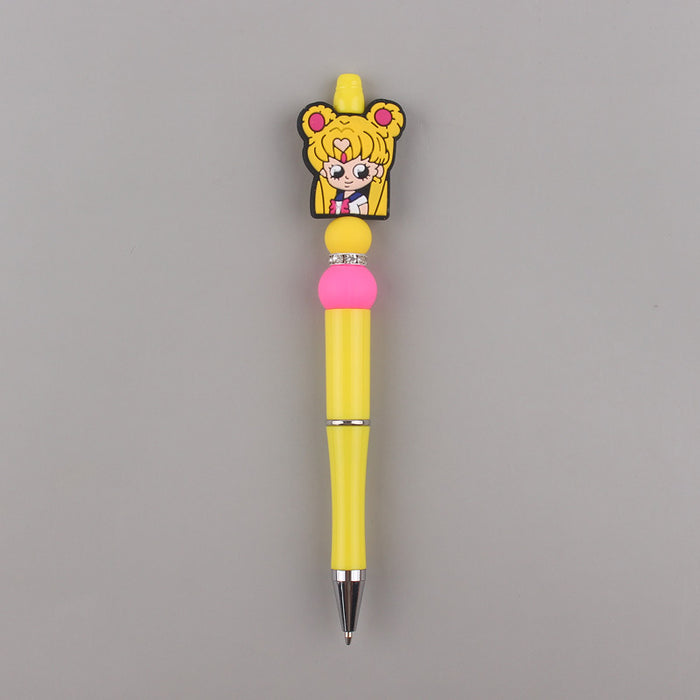 Wholesale Cartoon Animal Silicone Plastic Bead Pen JDC-PN-GuangTian005