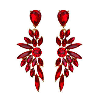 Wholesale Earrings Diamond Shiny Long Wings Earrings Party Elegant Earrings