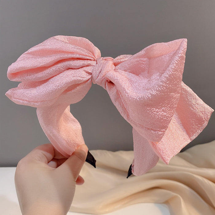 Wholesale Bubble Wrap Oversized Bow Headband JDC-HD-Linx009