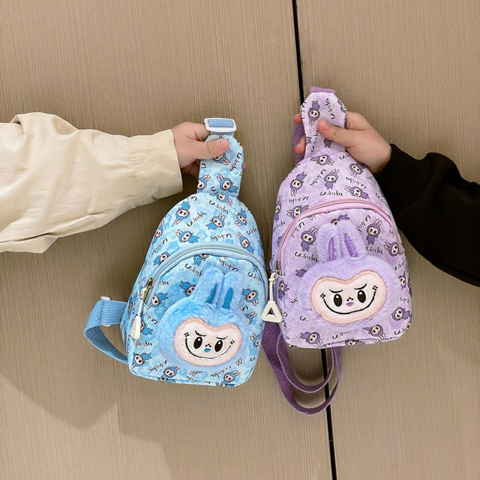 Wholesale Plush cartoon crossbody Mart rabbit bag girls crossbody bag l children' s chest bag