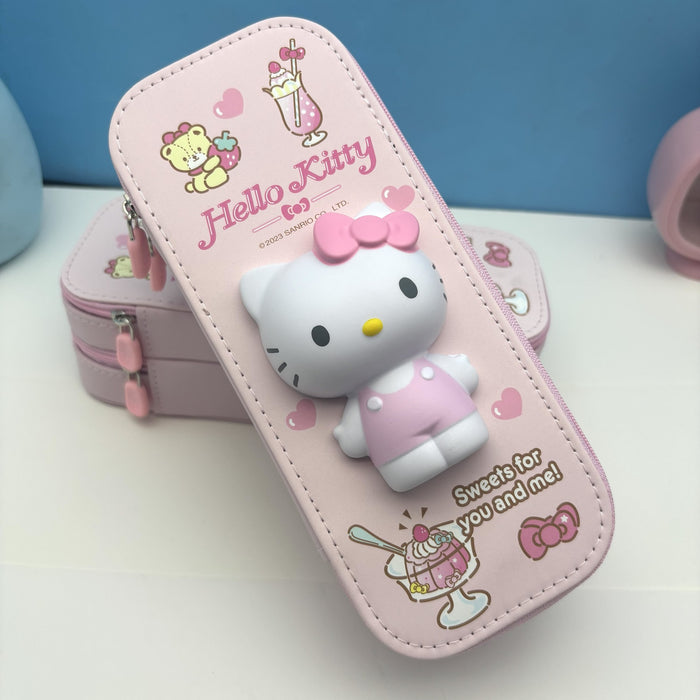Wholesale New Stress Relief Pencil Case Double-Layer Pen Box