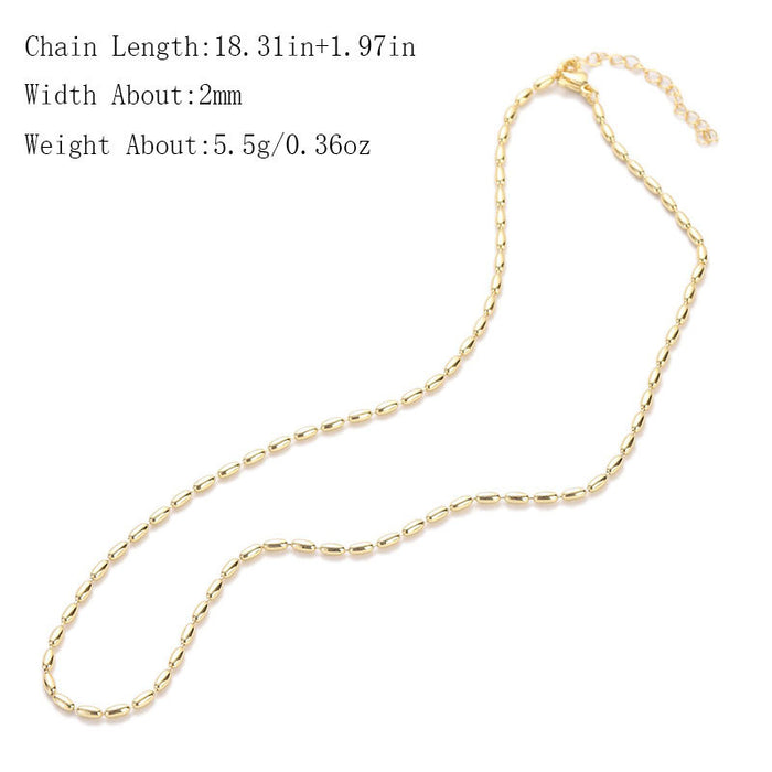 Wholesale Necklace Clavicle Chain Bare Chain Adjustable JDC-NE-YJ002