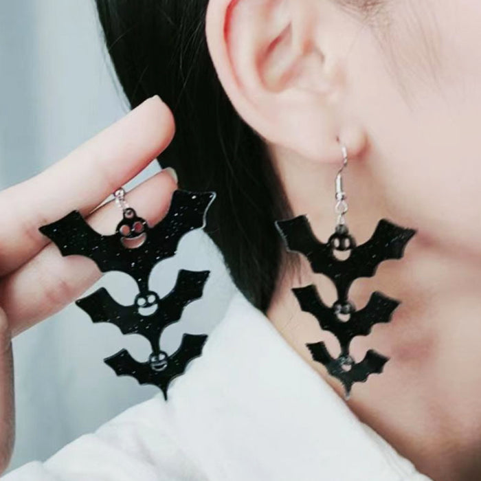 Wholesale  Bat Earrings Earrings Fashion Simple Personality Funny Step Bat Acrylic Earrings Earrings