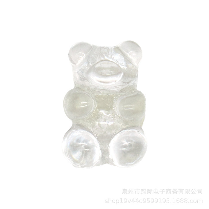 Wholesale Creative Transparent Acrylic Light Color Transparent Bear DIY Shoes Flower Shoes Buckle Accessories Accessories