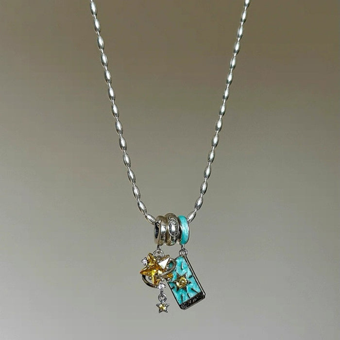 Wholesale Tarot Star and Hermit Necklace