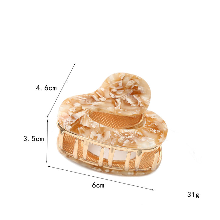 Wholesale Retro Acetic Acid Cloud Claw Clip Pure White