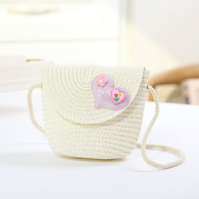 Wholesale New Flip Style Mini Bag Fashionable Children's Woven Bag Cartoon Cute Single Shoulder Crossbody Bag JDC-SD-GJ001