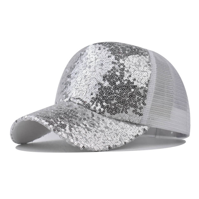 Wholesale Breathable Sequin Mesh Baseball Cap JDC-FH-ErXu003