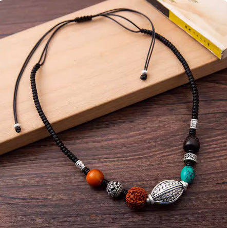 Wholesale Women's choker necklace Cotton and Linen Accessories Pendant