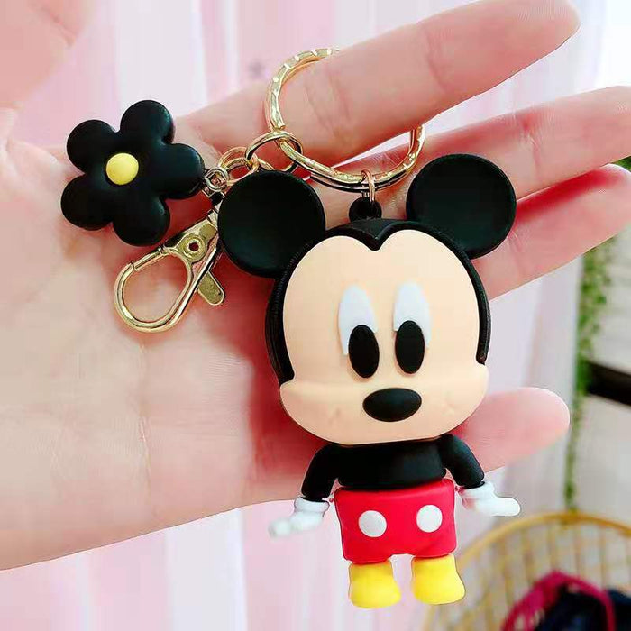 Wholesale  cartoon silicone key ring  accessories couple gifts