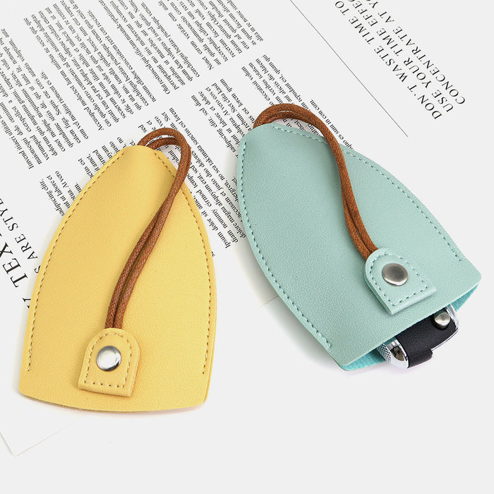 Wholesale pull-out key case simple car key storage bag pu leather key protective case