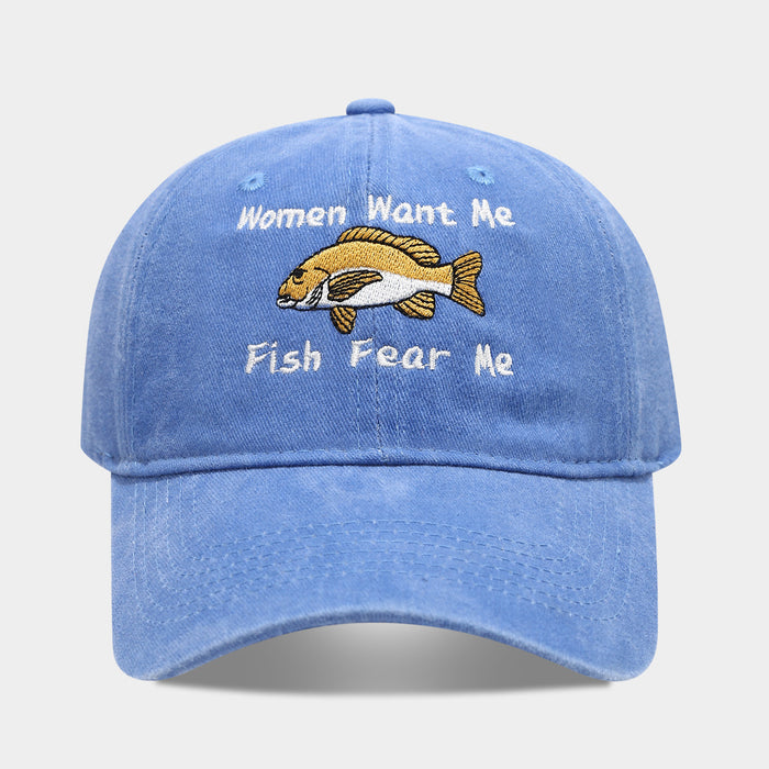 Wholesale Women' s embroidered baseball cap men' s fishing hat